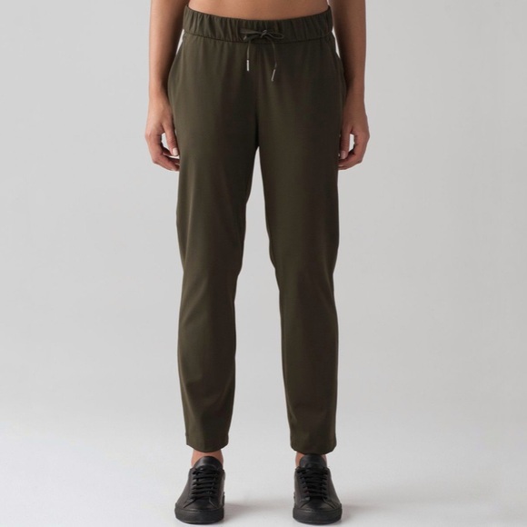 lululemon athletica Pants - Lululemon | On The Fly Pant Dark Olive Size 4